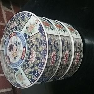 VTG IMARI DYNASTY stacking porcelain bowls with lid